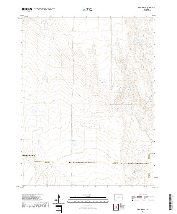 Metz Springs topographic map thumbnail