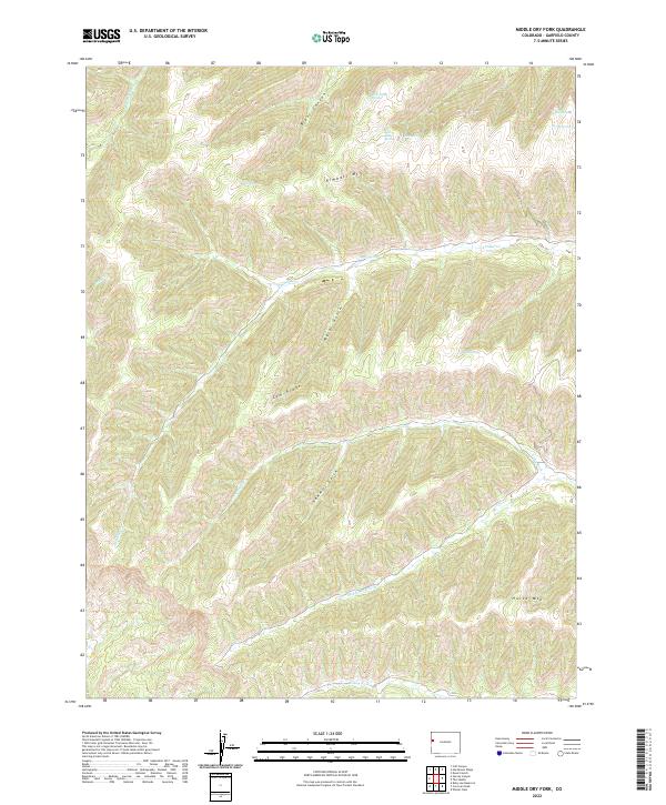 Middle Dry Fork 2022 topographic map thumbnail