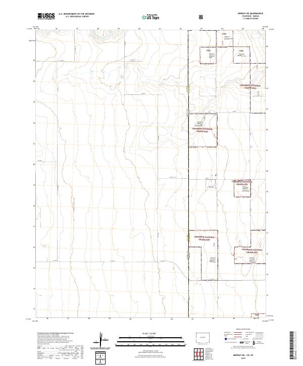 Midway NE 2022 topographic map thumbnail