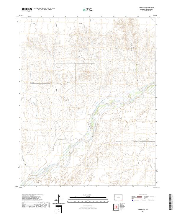 Midway SW 2022 topographic map thumbnail