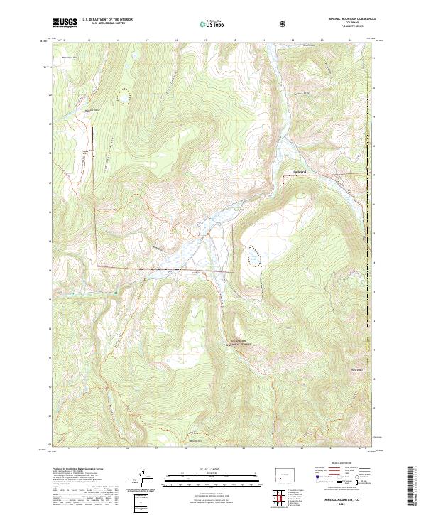 Mineral Mountain 2022 topographic map thumbnail