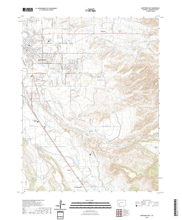 Montrose East topographic map thumbnail