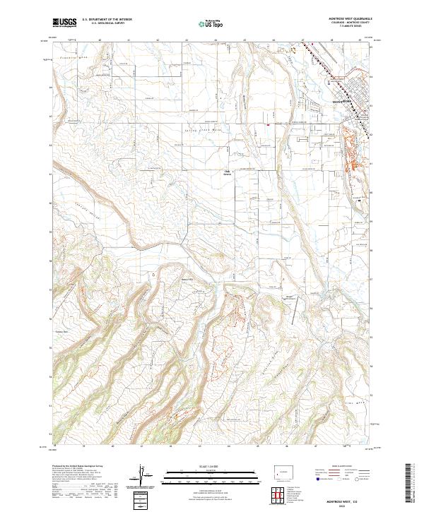 Montrose West topographic map thumbnail