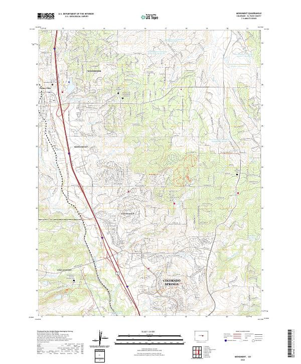 Monument 2022 topographic map thumbnail