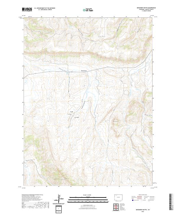 Monument Butte 2022 topographic map thumbnail