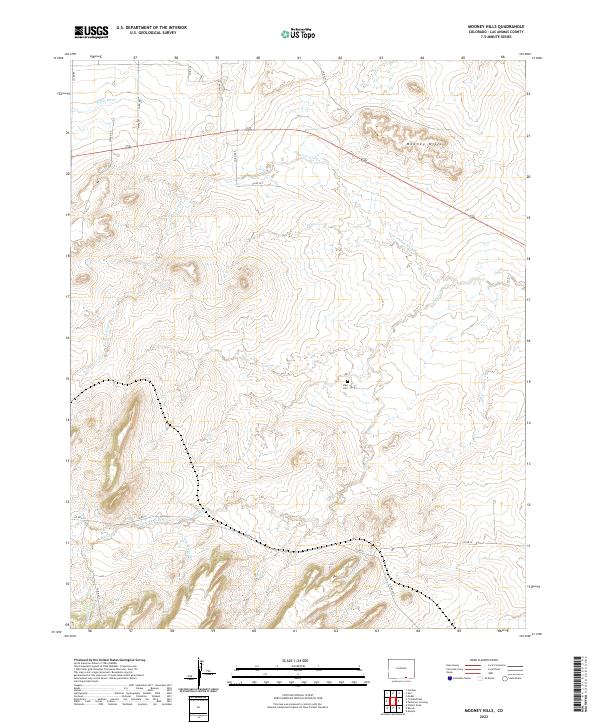 Mooney Hills 2022 topographic map thumbnail