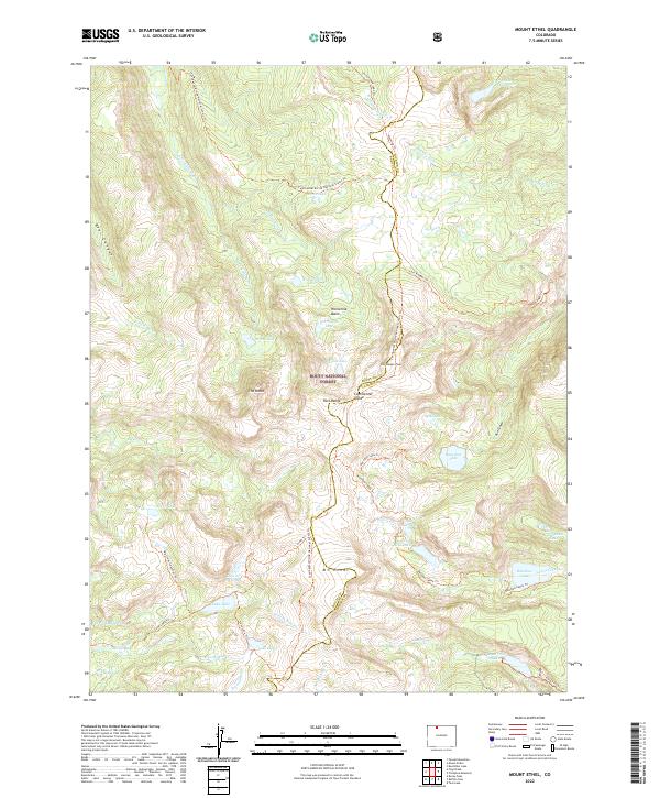 Mount Ethel 2022 topographic map thumbnail