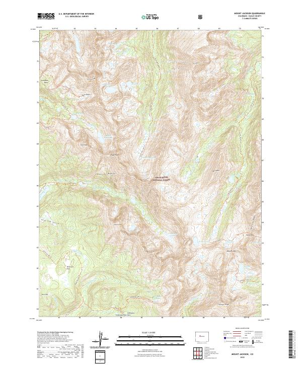 Mount Jackson 2022 topographic map thumbnail