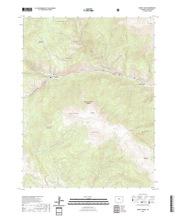 Mount Logan 2022 topographic map thumbnail