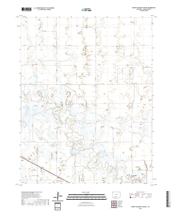 Mount Pleasant School 2022 topographic map thumbnail