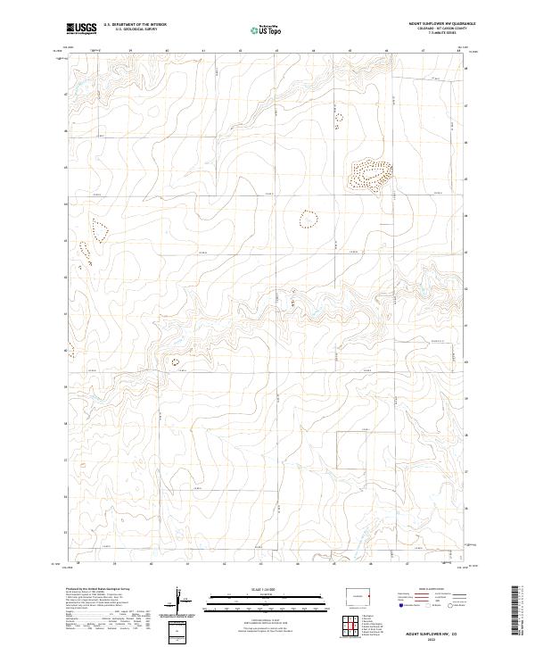 Mount Sunflower NW 2022 topographic map thumbnail