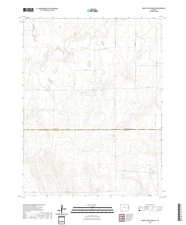 Mount Sunflower SW topographic map thumbnail