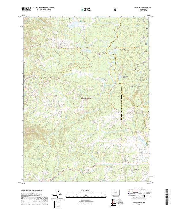Mount Werner 2022 topographic map thumbnail
