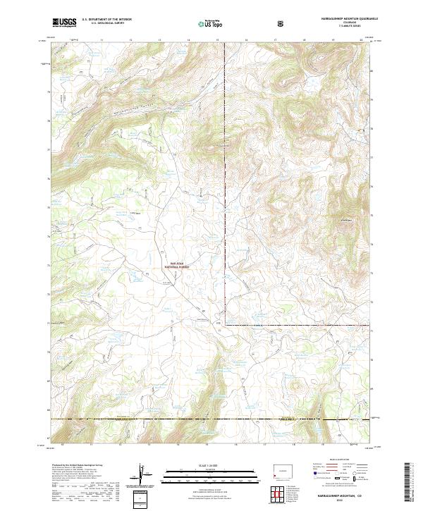 Narraguinnep Mountain topographic map thumbnail