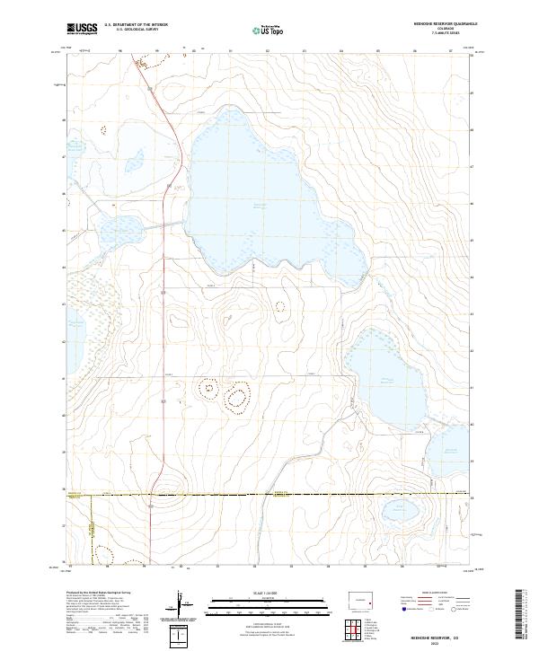 Neenoshe Reservoir topographic map thumbnail