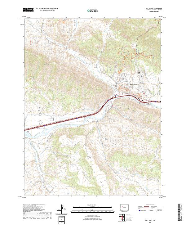 New Castle 2022 topographic map thumbnail