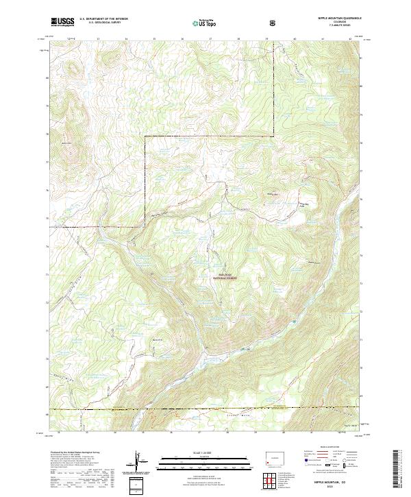 Nipple Mountain 2022 topographic map thumbnail