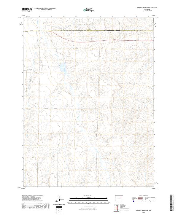 Noonen Reservoir topographic map thumbnail