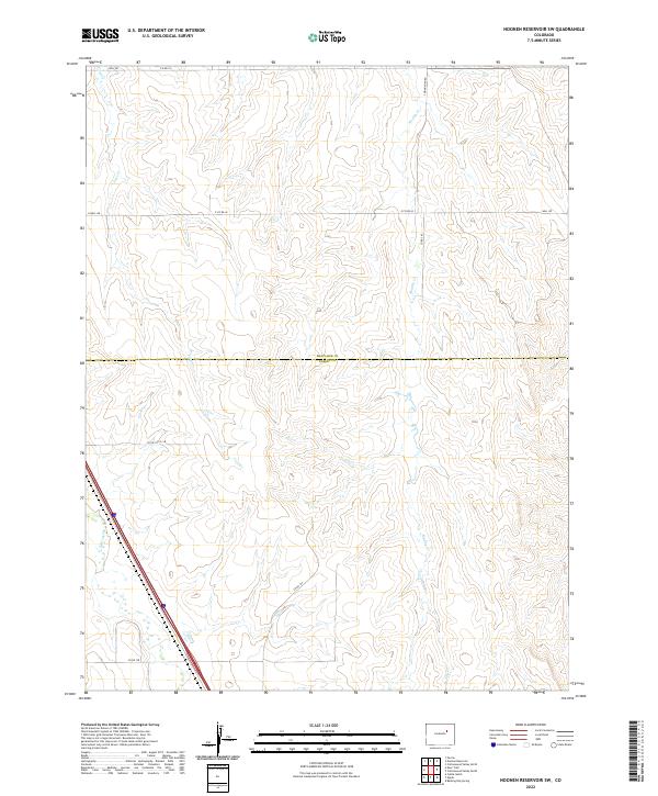Noonen Reservoir SW topographic map thumbnail