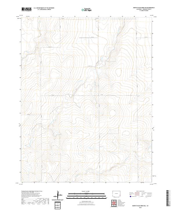 North Plum Creek NE topographic map thumbnail