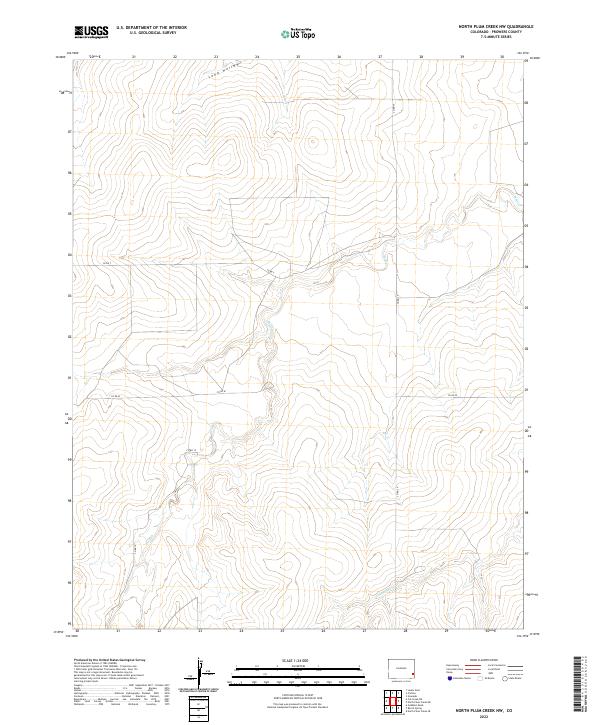 North Plum Creek NW topographic map thumbnail