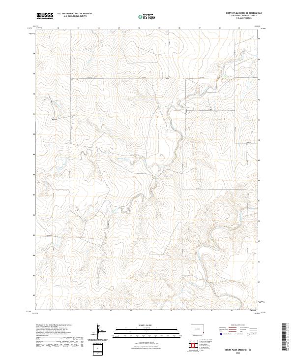 North Plum Creek SE topographic map thumbnail