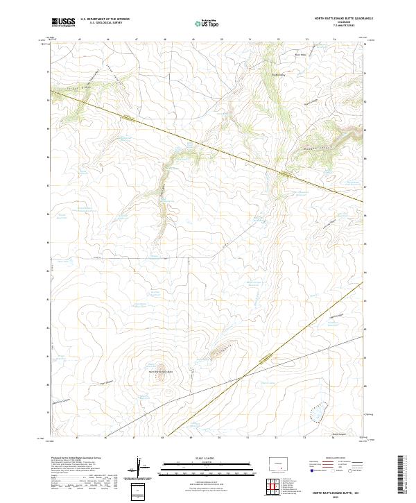 North Rattlesnake Butte topographic map thumbnail