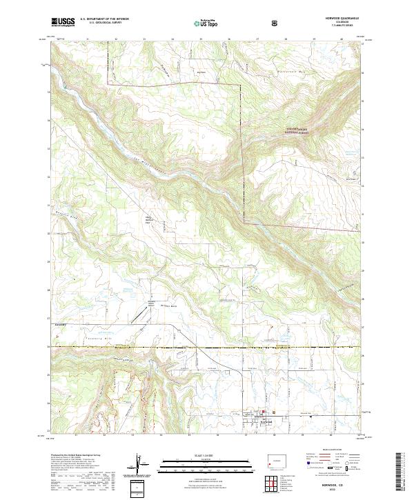 Norwood 2022 topographic map thumbnail