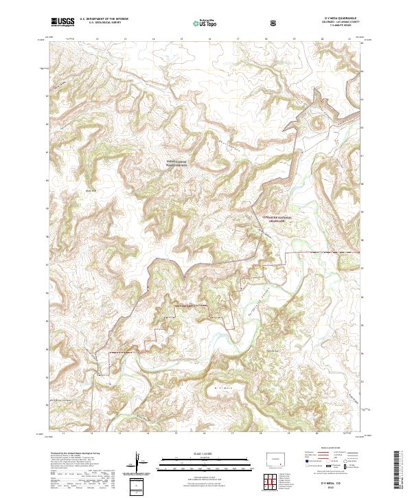 O V Mesa 2022 topographic map preview
