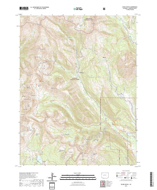 Oh-be-joyful topographic map thumbnail