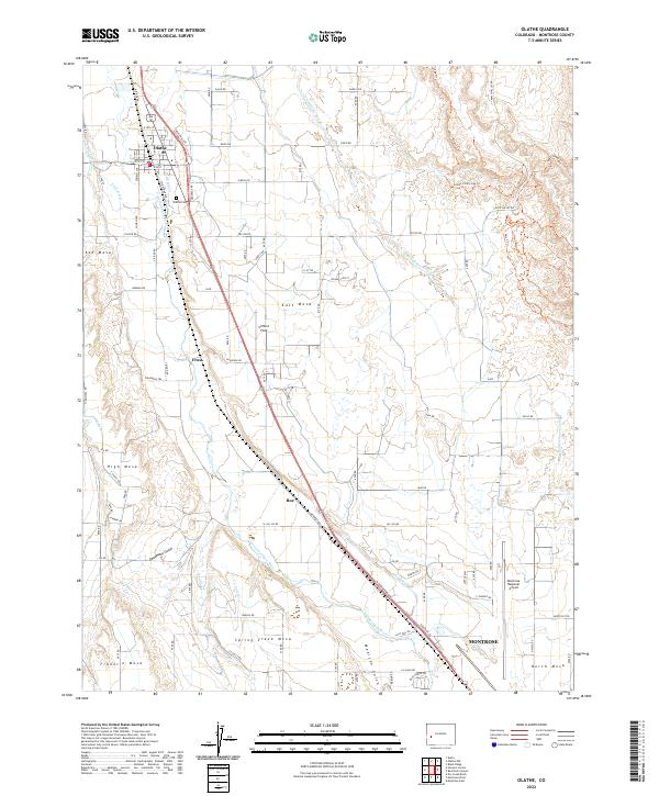 Olathe 2022 topographic map thumbnail