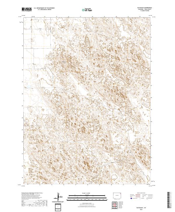 Old Baldy topographic map thumbnail