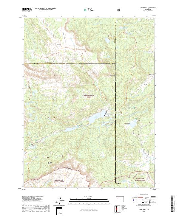 Orno Peak topographic map thumbnail