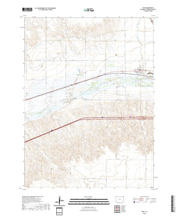 Ovid 2022 topographic map thumbnail