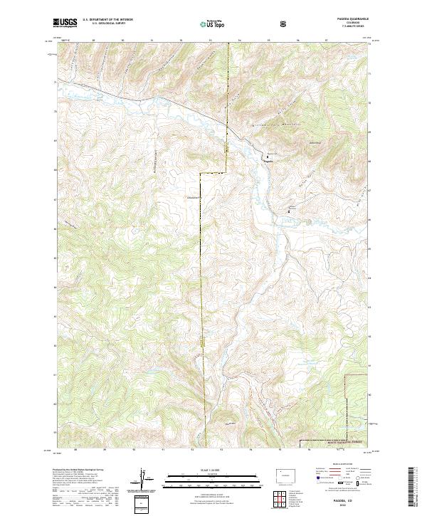 Pagoda 2022 topographic map thumbnail
