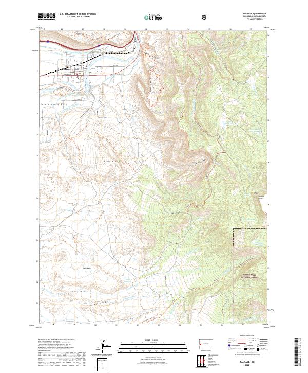 Palisade 2022 topographic map thumbnail