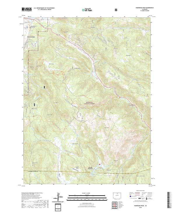 Panorama Peak 2022 topographic map thumbnail
