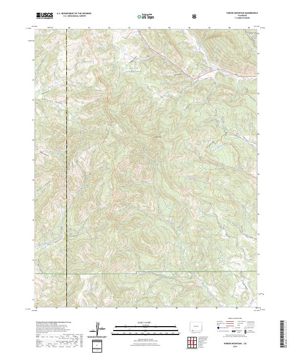 Pargin Mountain 2023 topographic map thumbnail