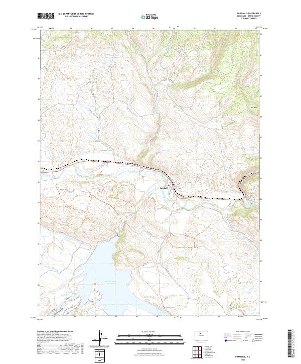 Parshall 2022 topographic map thumbnail