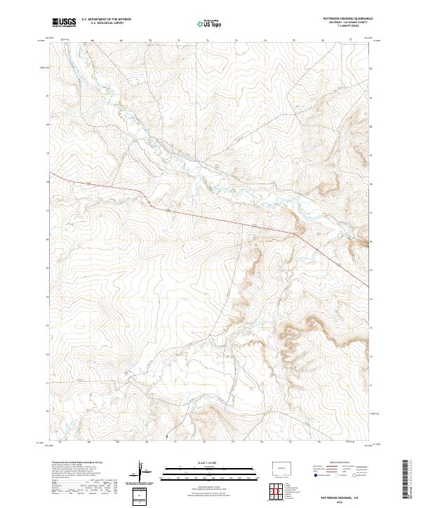 Patterson Crossing 2022 topographic map thumbnail
