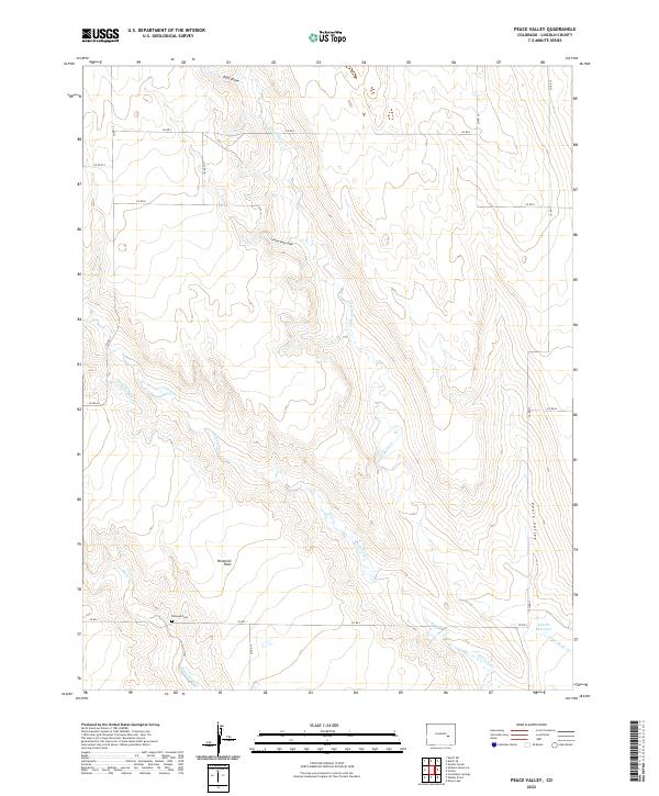 Peace Valley 2022 topographic map thumbnail