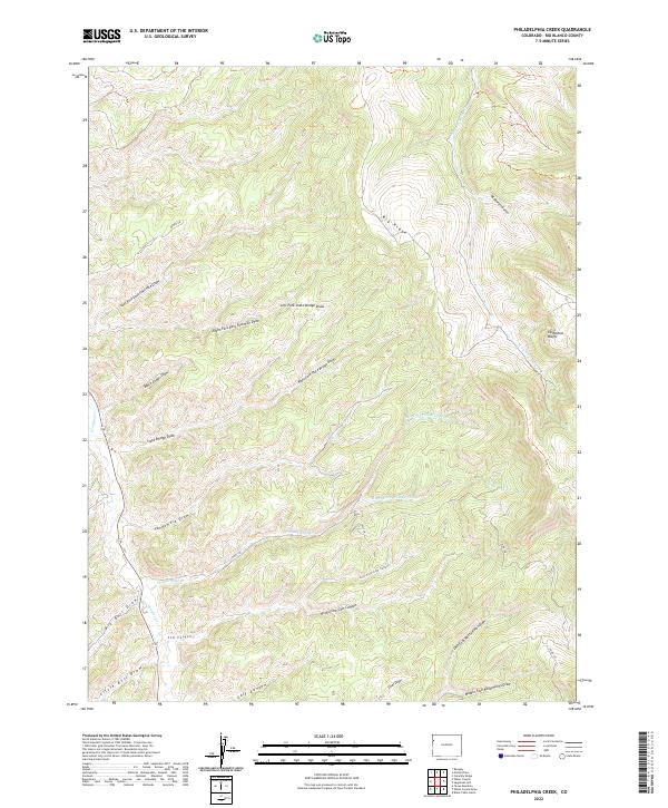 Philadelphia Creek topographic map thumbnail
