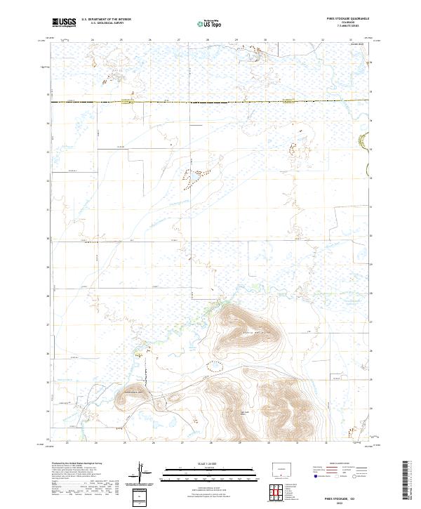 Pikes Stockade 2022 topographic map thumbnail