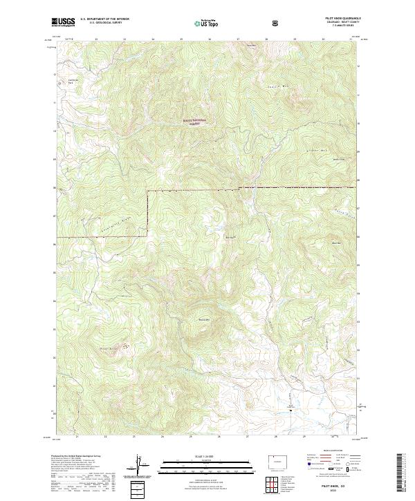 Pilot Knob 2022 topographic map thumbnail