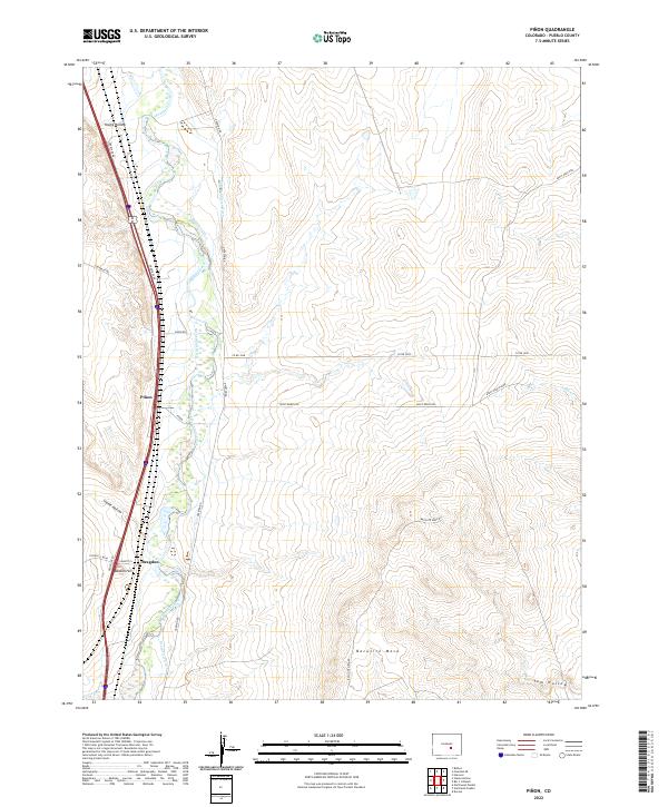 Pinon 2022 topographic map thumbnail