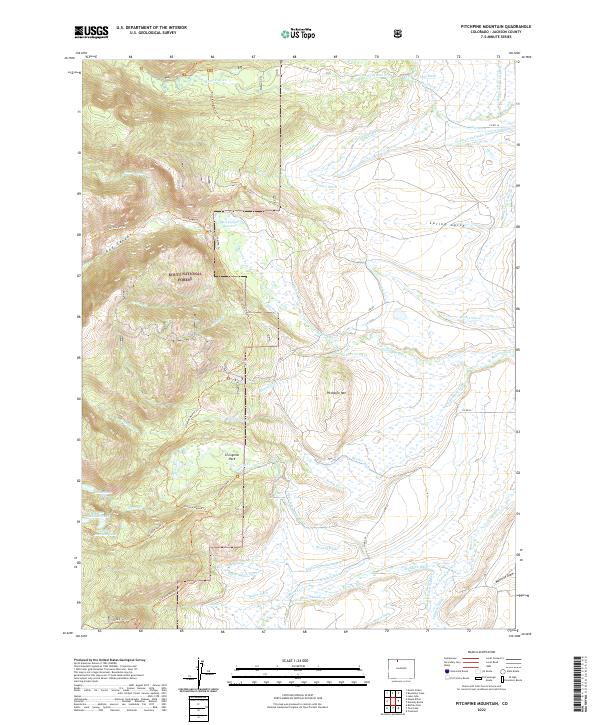 Pitchpine Mountain 2022 topographic map thumbnail