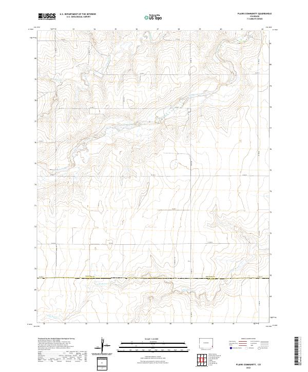 Plains Community topographic map thumbnail