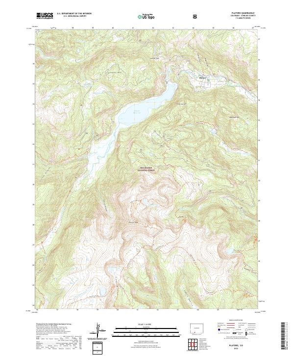 Platoro 2022 topographic map thumbnail