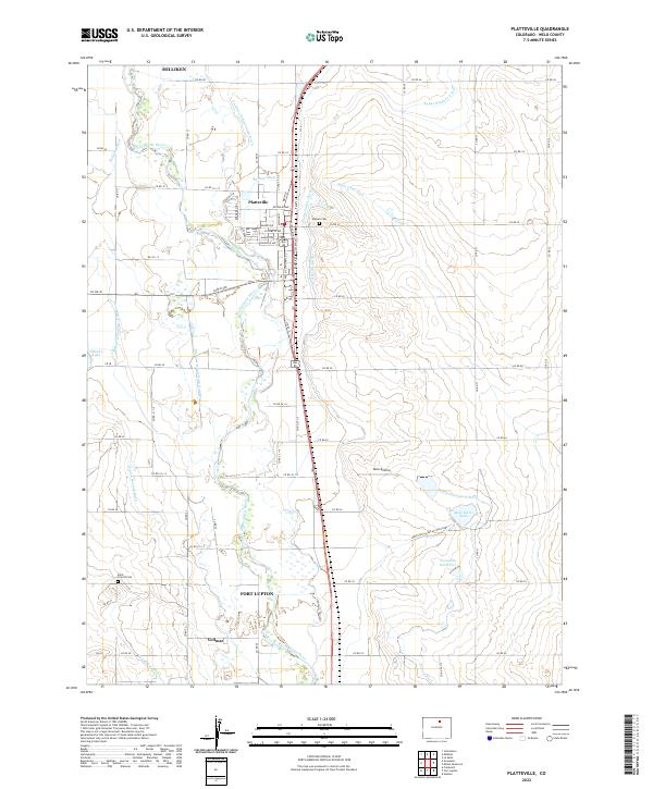 Platteville 2022 topographic map thumbnail