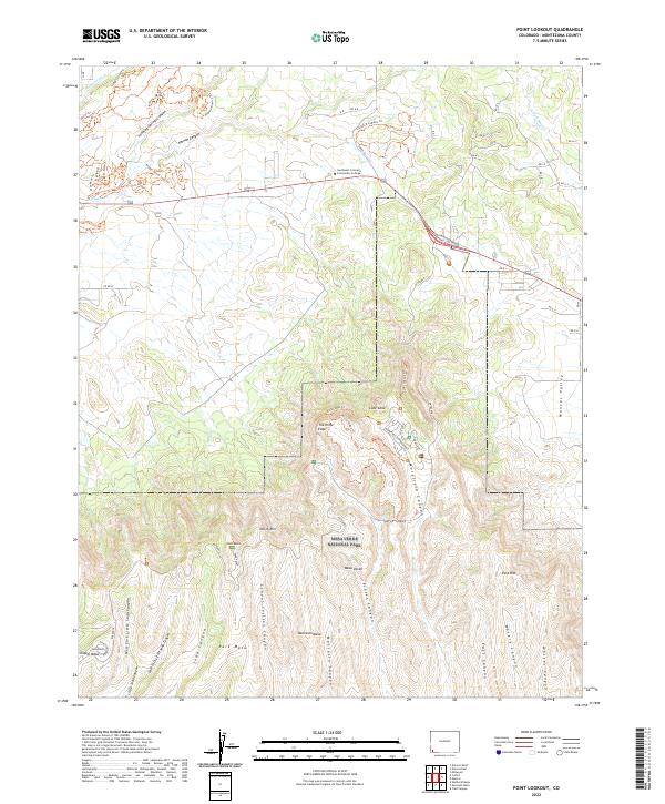Point Lookout 2022 topographic map thumbnail